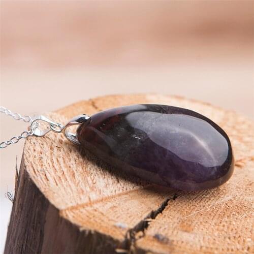 Genuine Wine Red Cacoxenite Auralite 23 Natural Stone Pendant For Women Femme Charming Crystal Bead Pendant Just One