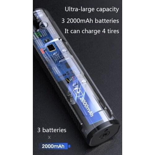 Portable Air Compressor Tire Inflator Electric Wireless Pump for Car Digital Display Motorcycle with Digital LED Light