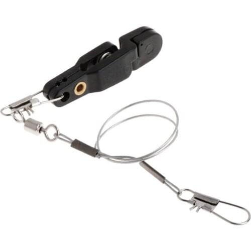 Fishing Clip With Wire Rope Tension Release Planer Snap Grip Trolling Trigger Clips Tackle Accessories