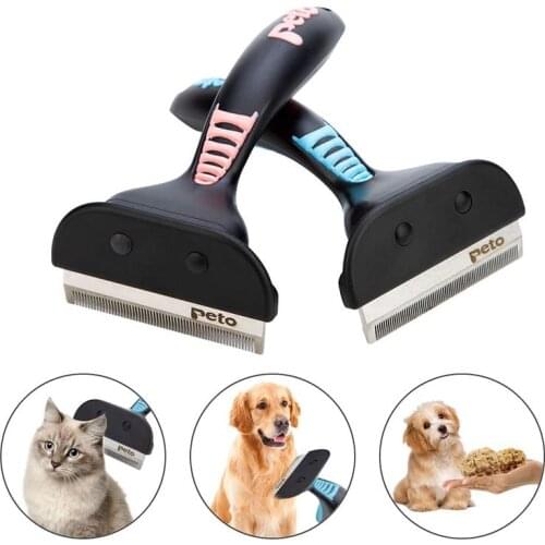 Pet hair remover brush Cat Dog Grooming Comb Hair Finishing trim removal dog brush tool Hair Cleaner For Dogs Cats Pet Supplies