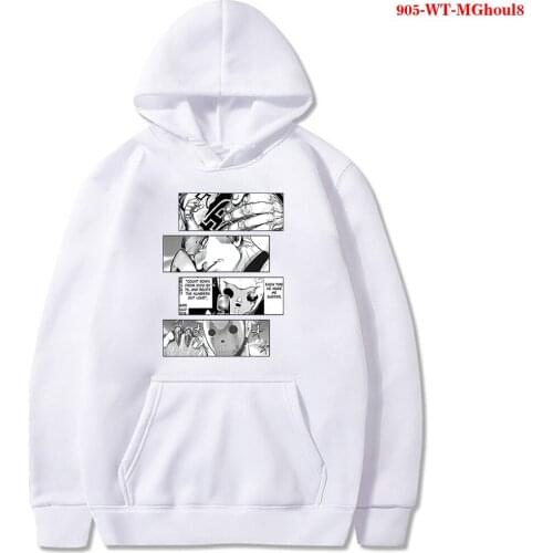 Anime Kaneki Ken Eyes Print Hoodies Japanese Anime Tokyo Ghoul Male Fashion Hip Hop Clothing Hoody Winter Casual Clothes Tops