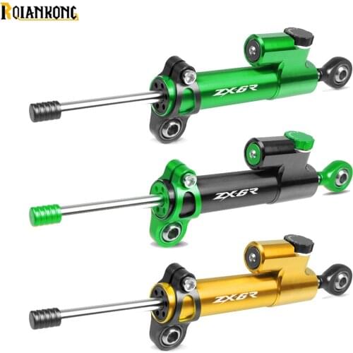 Universal Motorcycle Aluminum Handlebar Steering Stabilizer Damper for Kawasaki ZX6R ZX-6R 2000 2001 2002 2003 2004 all years