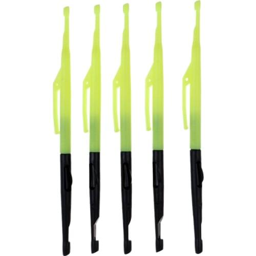 5Pcs 16.6cm Plastic + Stainless Steel Hook Remover Double-End Disgorger Fishing Hook Extractor Knot Picker