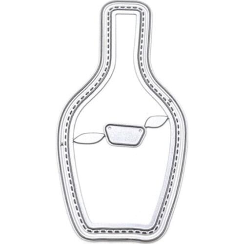 Flower Vase Metal Cutting Dies Stencil Scrapbooking DIY Album Stamp Paper Card Embossing Decoration Craft