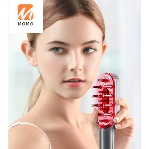 Golden Rice Beam Hair Brush Micro-Current RF Massage Instrument Hair Comb Massage Comb Scalp Color Light Hairline