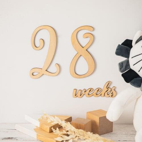 1 Pc Baby Milestone Cards Wooden Photography Milestones Memorial Monthly Newborn Commemorativenir Newborn Photo Accessories