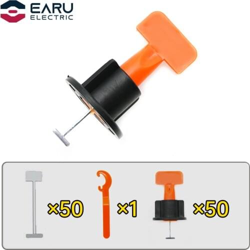 101pcs/set Level Wedges Tile Spacers For Flooring Wall Tile Spacer Carrelage Tile Leveling System Leveler Locator Spacers Plier