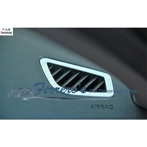 2pcs/lot Stainless Steel Car high position Air Conditioning Outlet Trim cover decoration for BMW 3-SERIES F30 320 328 2013 2014