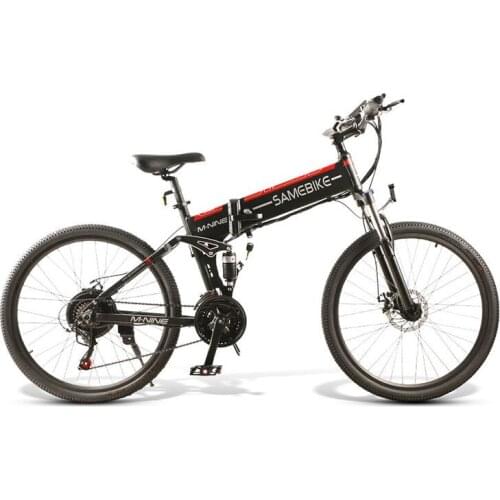 26 Inch Lithium Battery 48V 10.4AH Foldable Electric Bicycle 500W 21 Speed Ebike with Double Shock Absorber