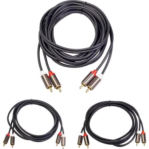 50% Off 3660B 2RCA to 2RCA Male to Male Lotus Cable AV Four-head Amplifier Audio Line