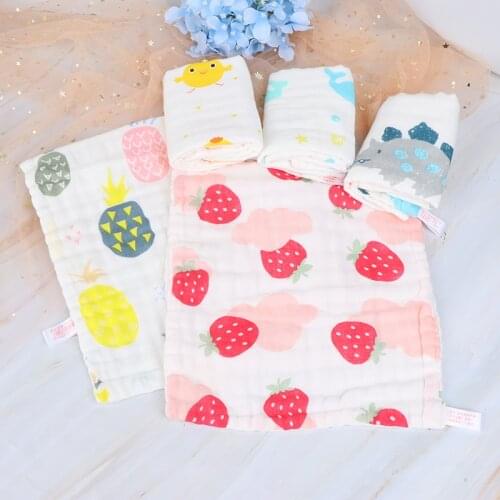 Baby Face Towel 6 layers Muslin Cotton Soft Towels Handkerchief Bathing Feeding