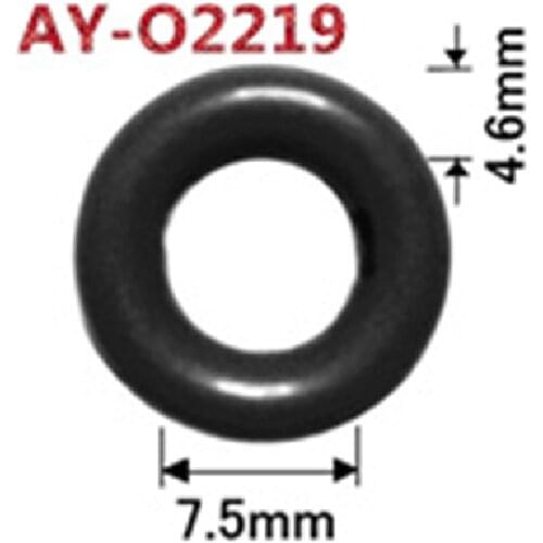 Free Shipping high quality 100pieces Oring seals 7.52*4.6mm for Toyota GDI Injector (AY-O2219)