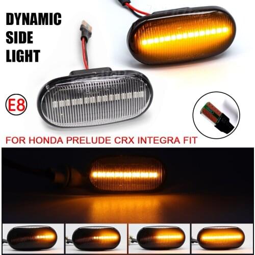 Dynamic Flashing Led Side Marker Turn Signal Light For HONDA Prelude CRX S2000 Integra Fit Del Sol Acura Civic Indicator Lamp