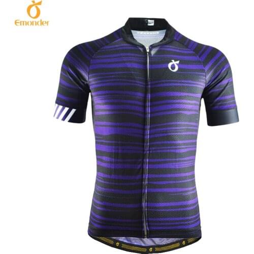 EMONDER Custom Cycyling jersey short sleeve 2021 Pro team Mtb road bike clothing Italy Antislip Sleeve Cuff High quality fabric