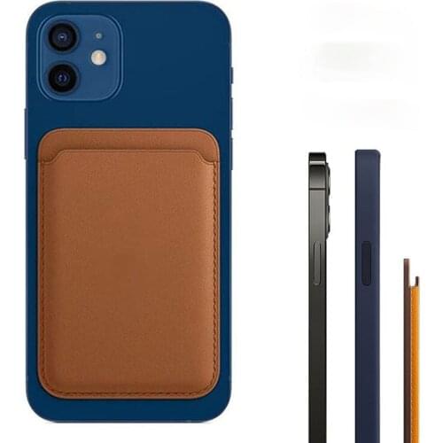 Card Bag for iPhone 11 12 Pro Max Mini Card Holder Fashion Wallet Card Holder Luxury Leather Pouch