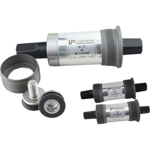 Mountain Bike 68mm Bottom Bracket BC-73 Bicycle Quare Hole Bearing 37X24T 110.5/113/115/118/120/121.5 /122.5/124.5/126/127.5mm