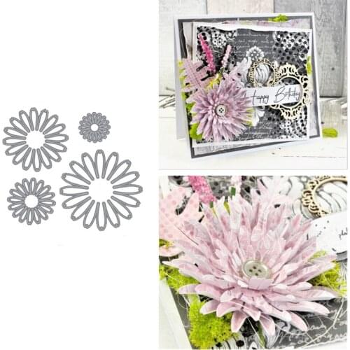 DIY handmade flowers Metal cutting dies cross stitch scrapbooking diesstencil Holiday card christmas new cutting dies for 2021