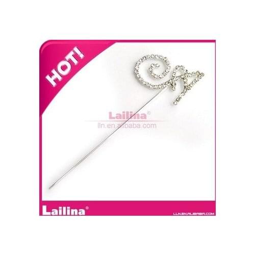 Fashional rhinestone letter cake topper for wedding
