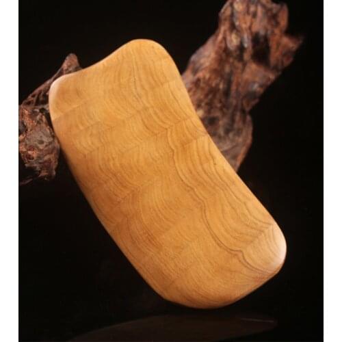 Plate Shaped Natural Wood Wooden Guasha Tool Board Scraping Massager Slimming Guasha Massage Gua Sha Plate