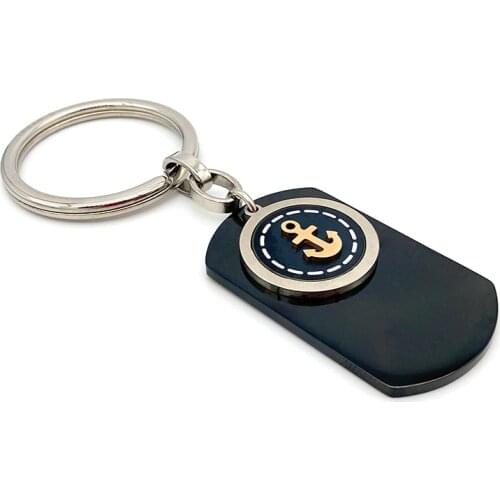 Runda 2020 Fashion Stainless Steel Keychain MenS Jewelry Bag Pendant Anchor Sailor Rudder Compass