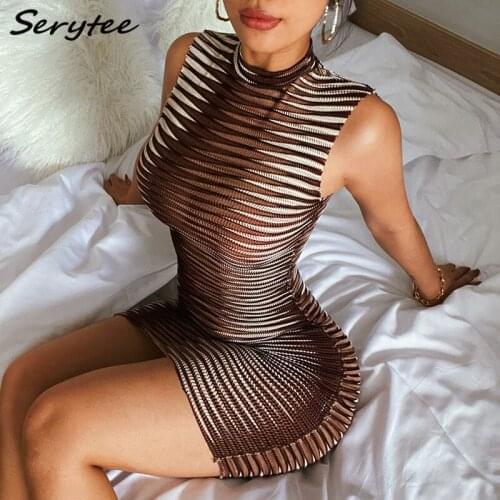 Serytee Summer Striped Dresses