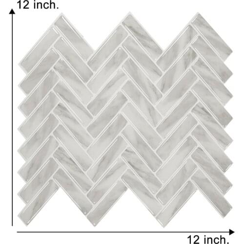 2.5mm thickness Strong Adhesive Wall Tile 3d Effect Waterproof Peel and Stick Tiles --1 sheet