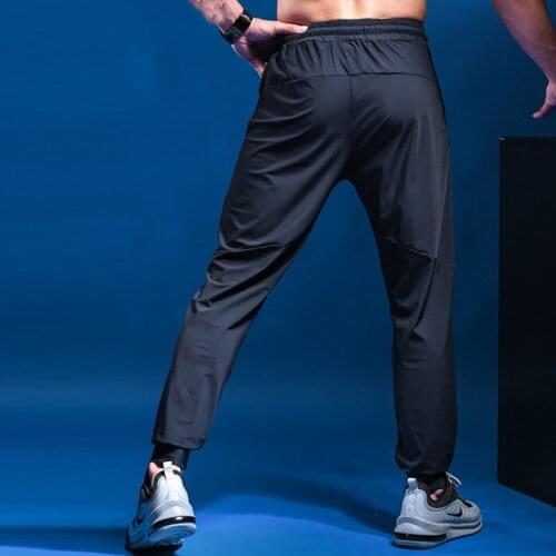 Sports Running Pants Mens Breathable Fitness Training Jogging Sweatpants Basketball Tennis Trousers Gyms Track Elastic Pants