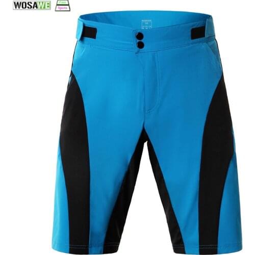 WOSAWE Cycling Shorts Bicycle Clothes Road MTB Loose Fit Waterproof Cycling Short Leisure Mountain Bike Bicycle padded underwear