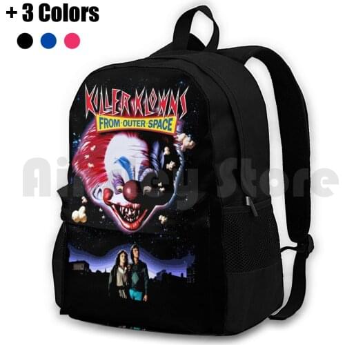 Killer Klowns From Outer Space Outdoor Hiking Backpack Riding Climbing Sports Bag Horror Terror Sci Fi Vintage Retro Vintaeg