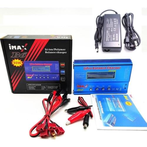 IMAX B6 80W Battery Balance Charger Discharger For Lipo NiMh Li-ion Ni-Cd Battery + 15V 6A Adapter