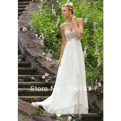 Free shipping 2018 new design sexy sweetheart Crystal long Chiffon Back brides for beaded bridal gown bridesmaid dresses