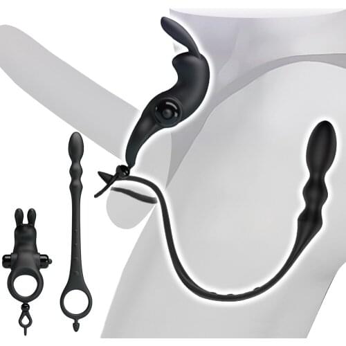 10 Frequency Vibrating Penis Rings Anal Beads Sex Toys For Men Anal Sex Toys Cock Ring Delay Ejaculation Time Delay Sex Products