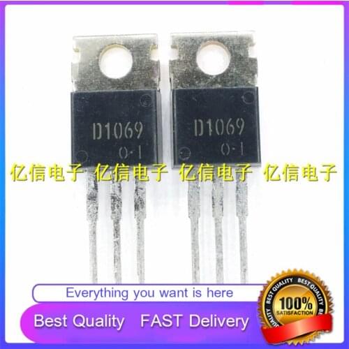 10Pcs/Lot New Original D1069 2SD1069 DIRECT PLUG TO-220 PACKAGE Triode Good Quality
