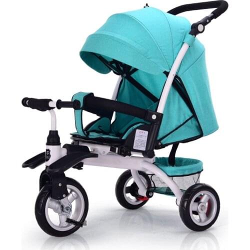 3 In 1 Can Lie Flat Infant Child Tricycle Bicycle 0-5 Years Old Child Baby Slip Baby Artifact Folding Cart Kids Bikes