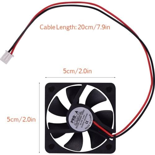 Anet 50*50*10mm DC 24V with Sleeve Bearing Brushless Cooling Fan for Ender 3 3D Printer Extruder