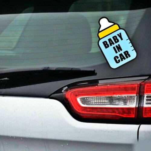 Volkrays Car Accessories Warning Cartoon Baby In Car Sticker Decal Decoration for Golf Honda Hyundai Toyota Peugeot Renault Mini