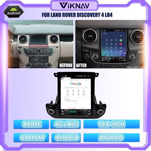 For Land Rover Discovery 4 LR4 Original Car Without Screen radio android auto stereo car audio video multimedia player gps navi
