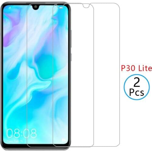 Case for huawei p30 lite cover tempered glass screen protector on p 30 light p30lite protective phone coque global huawey huawai