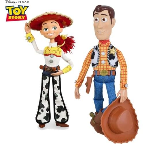 Disney Pixar Toy Story 4 Figures Talking Buzz Lightyear Woody Jessie Bo Peep Action Body Model Doll Limited Collection Kids Gift