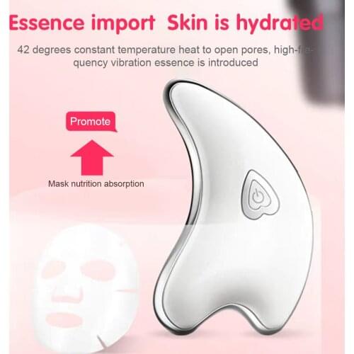 Electirc Guasha Scraping Facial Massager LED Light Microcurrent skin rejuvenation Electric Body Massage Machine Lifting Slimming