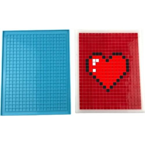 Pixel Puzzle Coaster Epoxy Resin Mold Cup Mat Casting Silicone Mould DIY Crafts Home Decorations Casting Tool