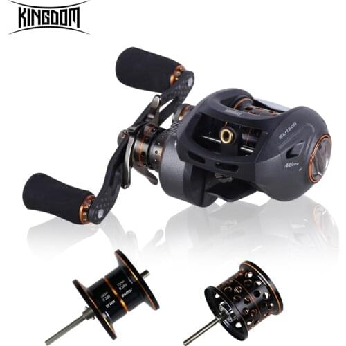 Kingdom SL-150 Fishing Reels Bait Casting 6.5:1 Gear Ratio High Speed Double Spools Ultralight Saltwater Fishing Reel Tackles