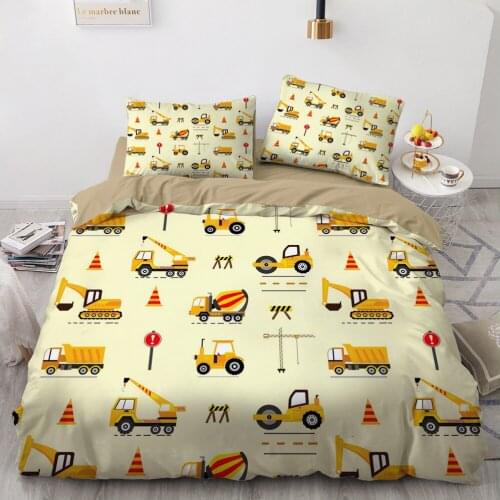 Classic 3D Bedding Set Duvet Cover Set Comforter Double King Queen Double Single Size Cartoon Design Custom Bedclothes
