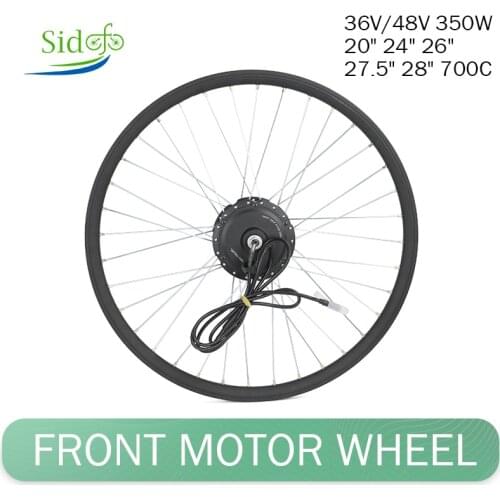 36V-48V 350W Front Motor Wheel Ebike Conversion Kit 20" 24" 26" 28" 700C Electric Bicycle Gear Motor Front Wheel Hub Motor