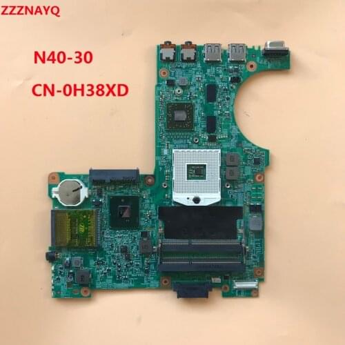 ZZZNAYQ For Dell Inspiron N4030 Laptop motherboard DDR3 0H38XD CN-0H38XD HM57 mainboard 48.4EK01.021 with graphic test good