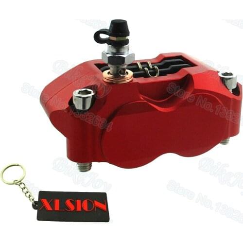 Motorcycle Red Racing 4-Piston Brake Caliper For Pit Bike Dirt Super Motard Scooter