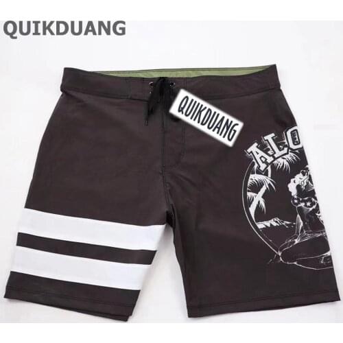 NEW Summer Bermuda Male Beachshorts 4Way Stretch Surf Pants Quick-Dry Swim Board Shorts Spandex Leisure Shorts E537