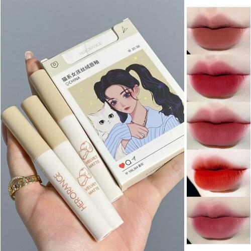 5pcs/set Lip Gloss Set Matte/ Water Gloss Series Liquid Lipstick Set Lasting Lips Makeup Maquiagem Cosmetics TSLM1