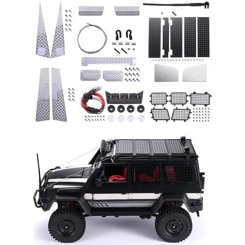 Upgrades Anti-skid Plate Pedal Antenna Parts for MN86 1/12 RC Crawler Accs