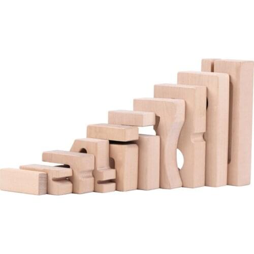 Montessori Educational Wooden Toys Number Balance Building Blocks Stacking Toys for Children 1 2 4 Toddler Kids Math Toy